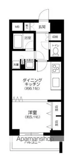東京都中野区弥生町1丁目【マンション】の間取り