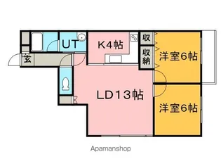 恒志堂手稲ビルⅡ【4階】の間取り