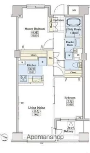 レジディアタワー上池袋(パーク棟)【4階】の間取り