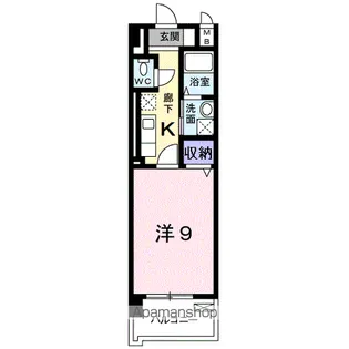 ビッグイースト【4階】の間取り