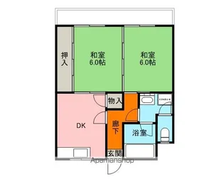 小川マンション【203号室】の間取り