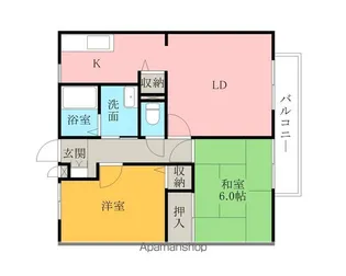 ガーデンコスモス【203号室】の間取り