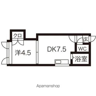 アーバンコート平岸Ⅴ【101号室】の間取り