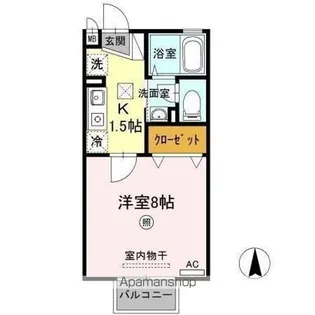 ベルシャトル C棟【1階】の間取り