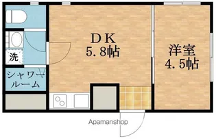 ラムールすみれ【4階】の間取り
