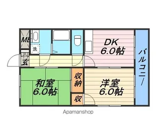 M’プラザ城東五番館【8階】の間取り