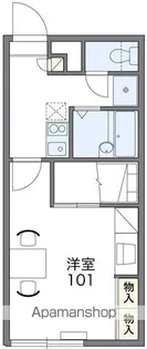レオパレスひまわり Ⅲ【2階】の間取り