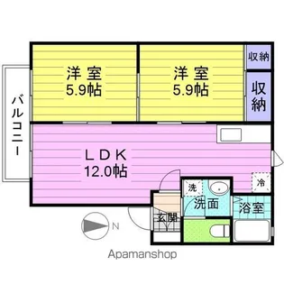 テイスティ壱番館【2階】の間取り