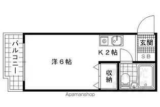 プルシャン山科【3階】の間取り