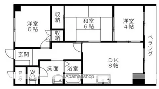 シャルム帯広【2階】の間取り
