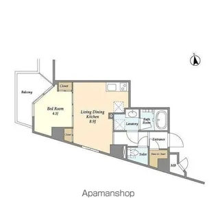 四谷坂町レジデンス【6階】の間取り