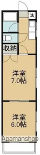 ティ・ロージェン【1階】の間取り