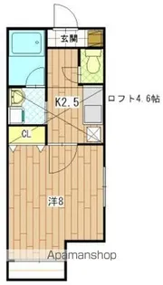 ドエル三ツ沢【201号室】の間取り