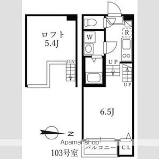 ハーモニーテラス清水Ⅳ【103CP号室】の間取り