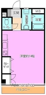 シャトー岐山館【303号室】の間取り