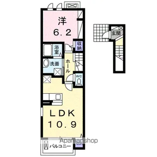 ヒルグランデ【2階】の間取り