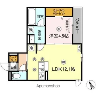 ルミエ西川口【2階】の間取り