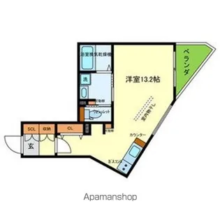 CASAΑ OTSUKYO【402号室号室】の間取り