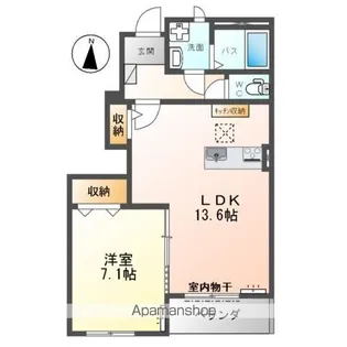 フランシーズ【1階】の間取り
