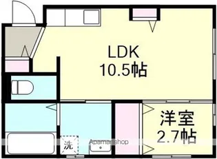 フォルティス四十瀬Ⅱ【1階】の間取り