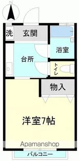 ハイツハピネ【203号室】の間取り