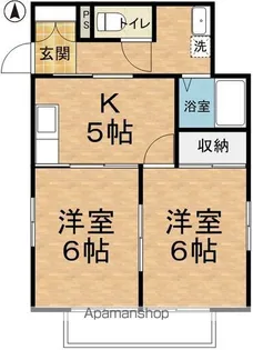 アンフィニ・コート【203号室】の間取り