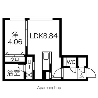ガイアール厚別南【5階】の間取り