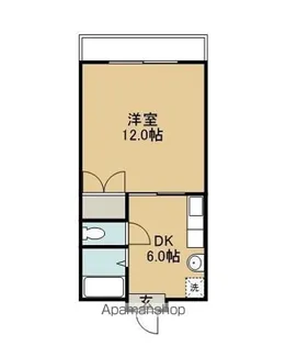 オクタワーズ宮崎南【207号室】の間取り