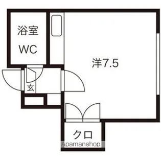 シャトレ麻生【306号室】の間取り