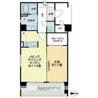 メゾン・ド山手【5階】の間取り