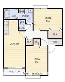 サンハーモニー大和田F【101号室号室】の間取り