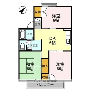 セジュールYA【2階】の間取り