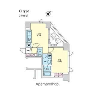 エコロジー柳橋レジデンス【6階】の間取り