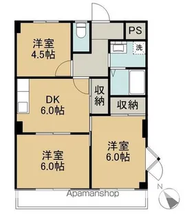 濱口ビル【3階】の間取り