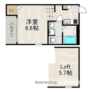 ハーモニーテラス上石川町Ⅵ【2階】の間取り