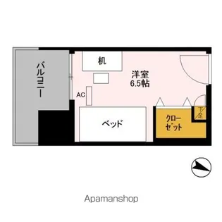 ロイヤルパークスER万代 SHARE万代【205-G号室】の間取り