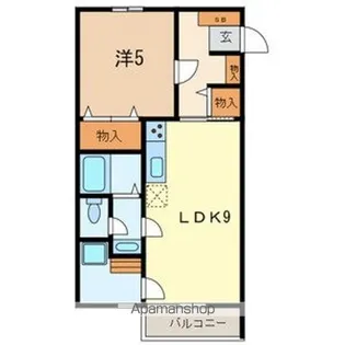 インペリアル ソフィアB【2階】の間取り