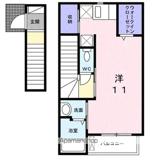メゾン・ソレイユ【2階】の間取り