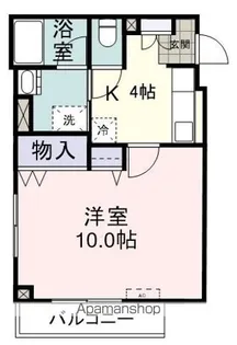1Kの間取り画像