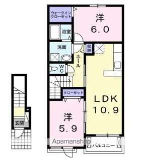 メゾン・ハーモニーⅡ【2階】の間取り