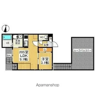 GRANDTIC黒川【2階】の間取り