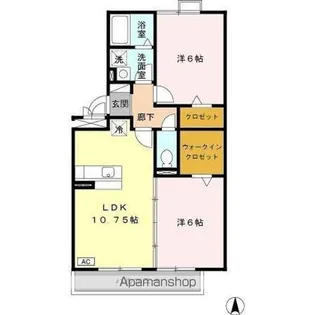 アミスター A【2階】の間取り