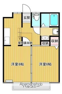 ラ・ベルヴィ【202号室】の間取り