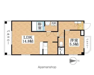 メゾン・ド・毛利【1階】の間取り