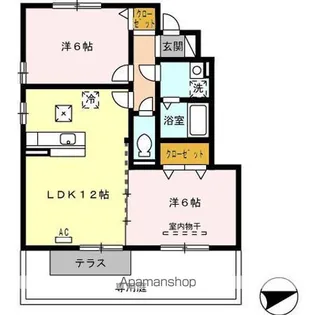 カーサ城北 A棟【1階】の間取り