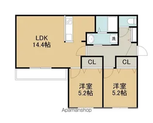 BLOOM【3階】の間取り