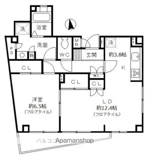 カサス広尾ビル【9階】の間取り