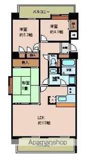 シーブリーズハウス草津【4階】の間取り