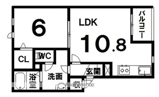 ハピネス132【2階】の間取り