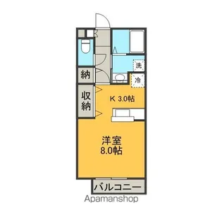 ラコリンヌダボンドンス【21号室】の間取り